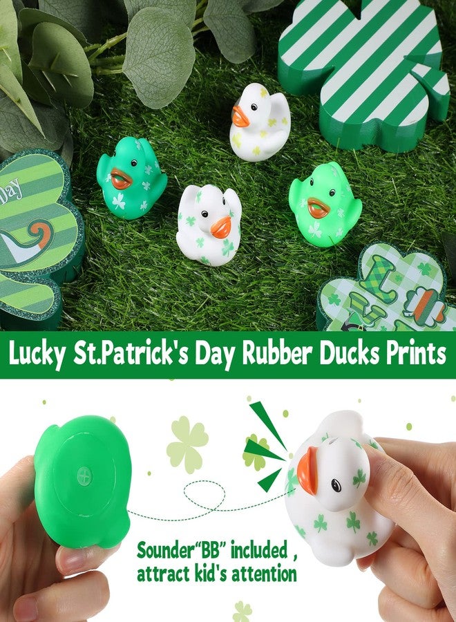Jerify St. Patrick's Day Rubber Ducks 2 Inch Mini Ducks Decor St. Patrick's Day Party Decorations Holiday Party Favors for Class Office Prize Decors(48 Pcs) - Image 3