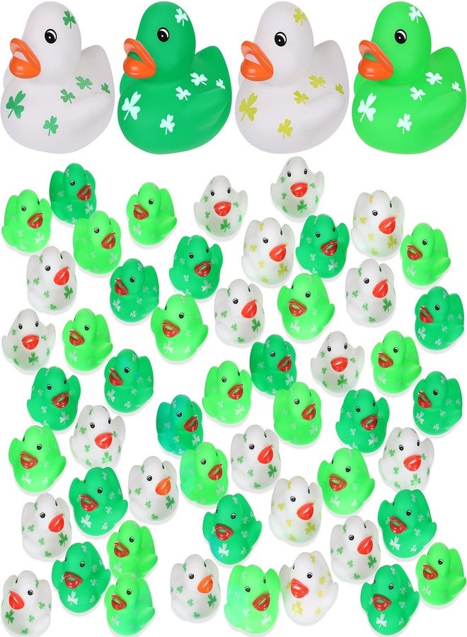 Jerify St. Patrick's Day Rubber Ducks 2 Inch Mini Ducks Decor St. Patrick's Day Party Decorations Holiday Party Favors for Class Office Prize Decors(48 Pcs) - Image 1