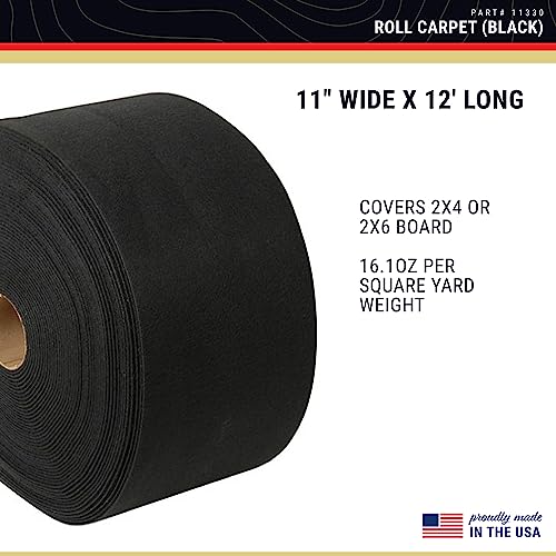 CE Smith - Trailer Roll Carpet - Boat & Trailer Accessories & Replacement Part - 11” x 12’ - Black (11330) - Image 3