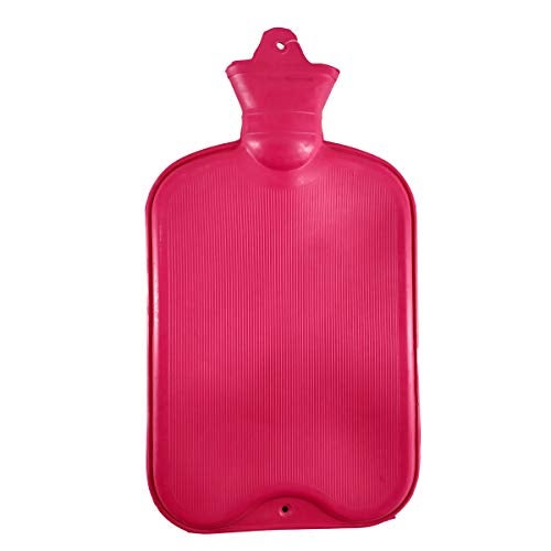 Coronation 1.5 Litres Leakproof Rubber Hot Water Bottle for Pain Relief One Side Ribbed (Backpain, Neckpain, Stomachpain) (Pink) - Image 4