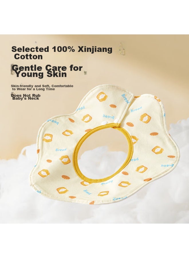 Beptides Beipesi Baby Drool Bib, Summer Infant Bib, Moisture-wicking, Quick-drying, Pure Cotton, Waterproof Bib, Shitu 3-pack, 28*26cm - Image 4