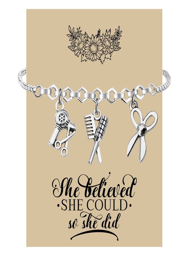 لوجيب بيردجوت سوار تصفيف الشعر من Lywjyb Birdgot، مجوهرات لمصففي الشعر، هدية تخرج في مجال التجميل للنساء (بطاقة تهنئة لمصفف الشعر) - Image 1