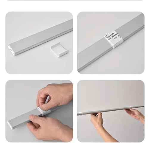 BLERIXA 40 cm Motion Sensor Under Cabinet Light; 1200 mAh USB Rechargeable; 3 Dimmable LED Color Modes (Warm/Neutral/White); Wireless Lamp for Wardrobe, Kitchen, Stairs - Image 5
