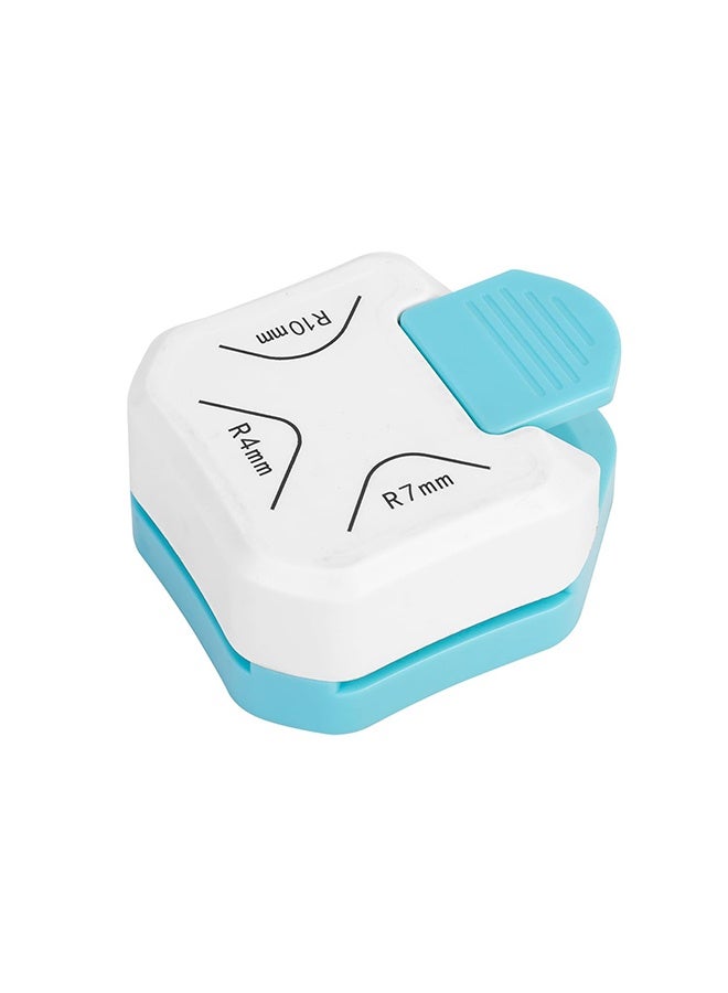 TodyJeyHo Paper Corner Rounder Punch, 3 in 1 Corner Cutter Rounder for Cardstock (R4mm+R7mm+R10mm), Edge Cutter Craft Card Making and Scrapbooking and Journaling Supplies for Classroom Home(White) - Image 1