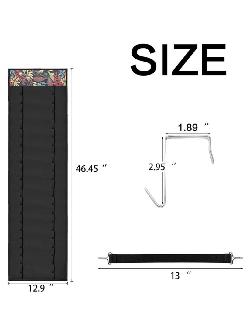 شو وو Vinyl Storage Organizer, Roll Holder with 48 Compartments, Hanging Craft Black - Image 5