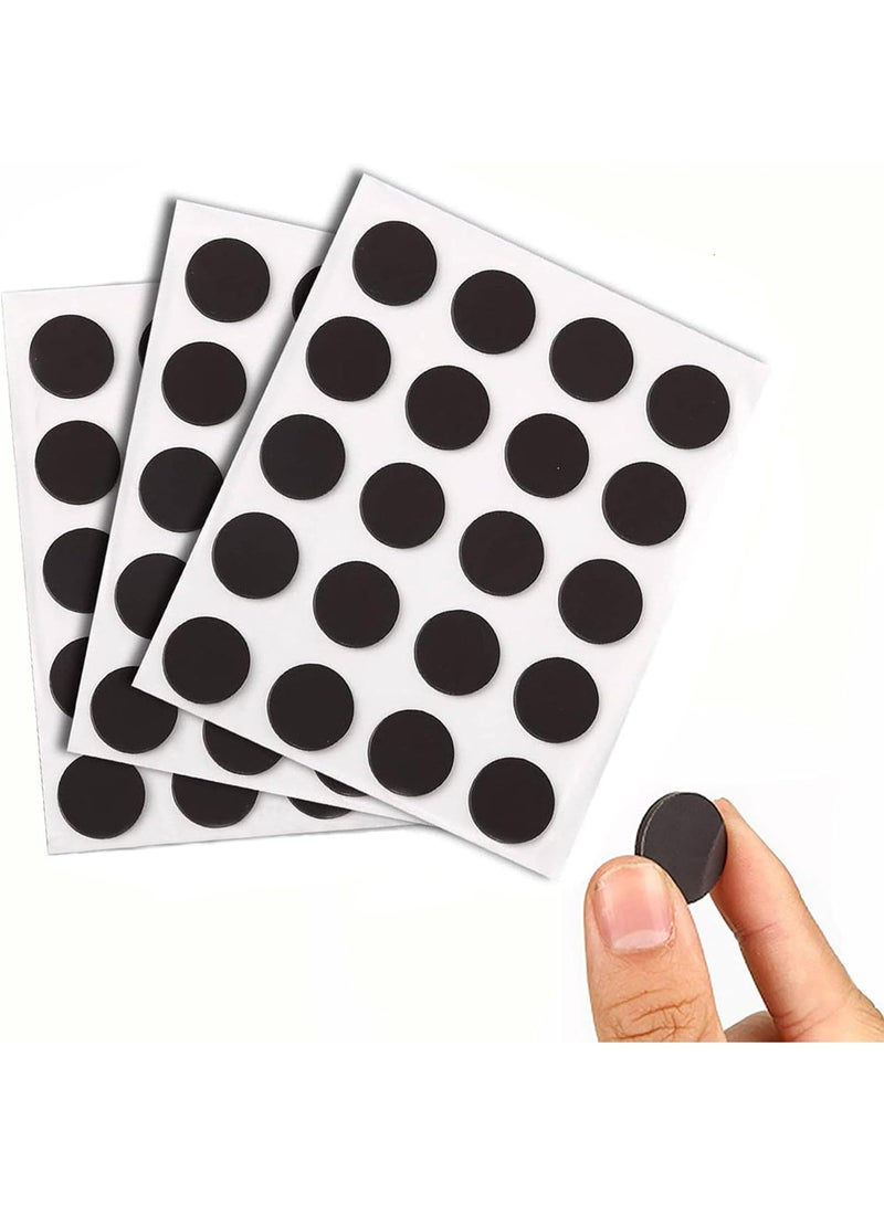 60-Piece Round Magnet Stickers - Strong Flexible Refrigerator Magnets for Photos, Notes, Whiteboard & Kitchen Organization, DIY and Craft Back Stickers - Image 1