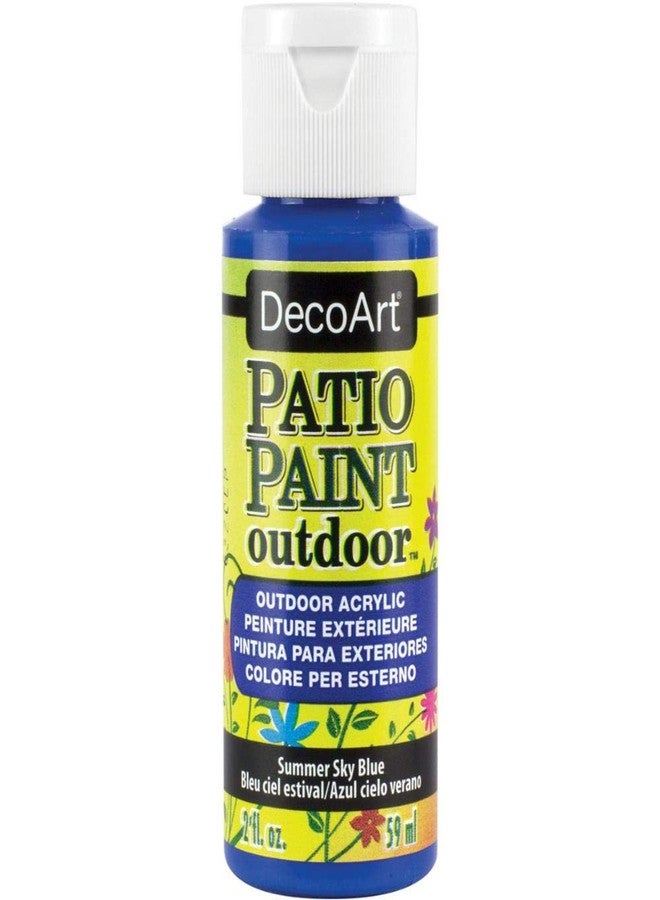 DecoArt Patio Paint Acrlylic Summer Sky Blue 2oz - Image 1