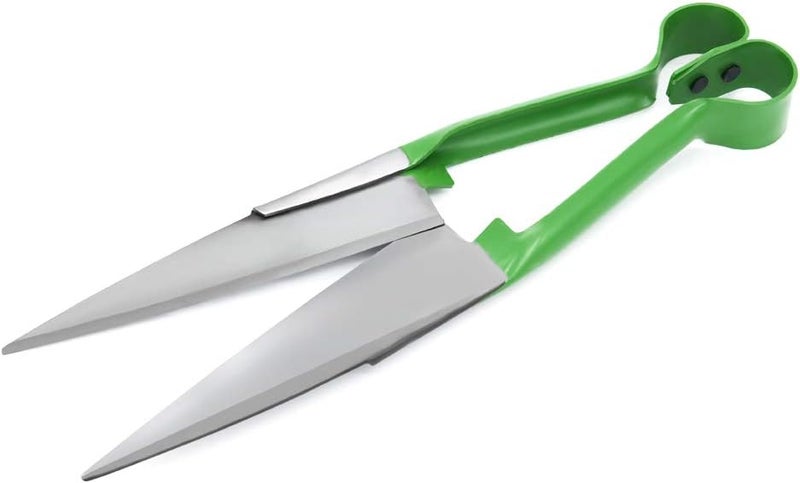 LCDCM Sheep Shear Grass Shear Alpaca Shears R Shaped Design For Large Thick-Haired Animal Grooming (Green) - Image 1