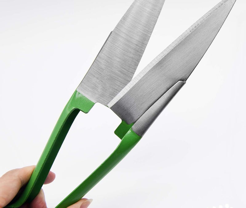 LCDCM Sheep Shear Grass Shear Alpaca Shears R Shaped Design For Large Thick-Haired Animal Grooming (Green) - Image 5