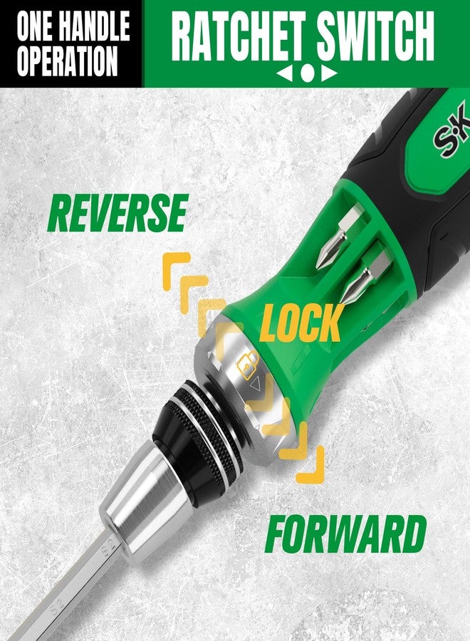 اس كي كي مفك براغي SK 22 في 1 مزود بمفكات صواميل، مفك براغي متعدد الرؤوس 216-P، فيليبس، مشقوق، نجمي، رؤوس مربعة مخزنة في المقبض، منظمة في صندوق أدوات التخزين - Image 5