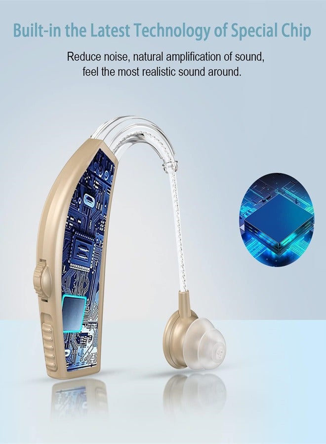 Hearing Aids Hearing Amplifiers Hearing Aids for Seniors Rechargeable with Noise Cancelling-Hearing Aid for Hearing Loss Hearing Amplifier for Seniors(1 Pair) - Image 2