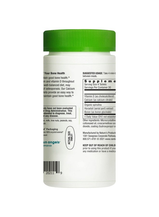 Rainbow Light Calcium Citrate Mini-Tablets With Vitamin D, Dietary Supplement Provides High-Potency Bone Health Support, With Calcium and Vitamin D, Vegetarian and Gluten Free, 120 Count - Image 4