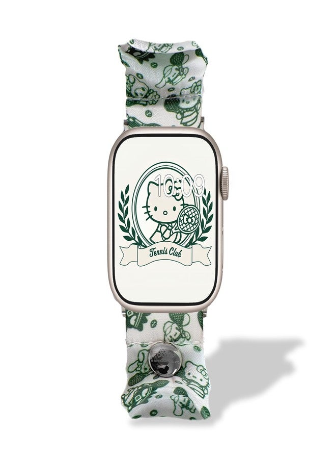 سونيكس سوار ساعة أبل من سونيكس وسانريو بتصميم ربطة شعر | متوافق مع ساعات أبل مقاس 41 مم / 40 مم / 38 مم | هيلو كيتي للتنس - Image 3
