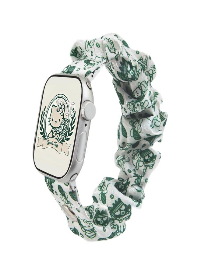 سونيكس سوار ساعة أبل من سونيكس وسانريو بتصميم ربطة شعر | متوافق مع ساعات أبل مقاس 41 مم / 40 مم / 38 مم | هيلو كيتي للتنس - Image 1