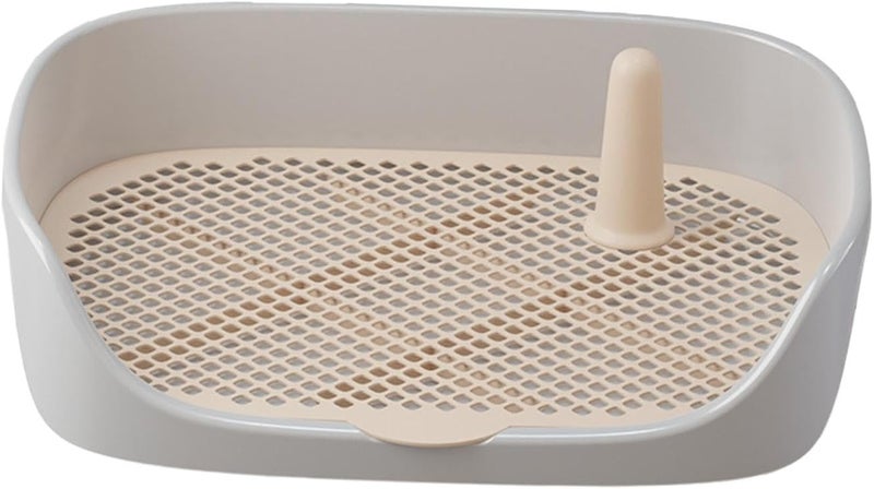 Dog Toilet Training Potty Tray, Pet Pan Bedpan Training Pads Holder, Gray 40x30x11cm - Image 1