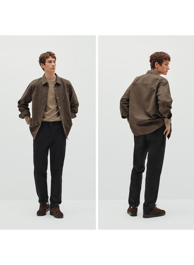 Semir Comfortable Pants | Mall Same Style Men's Casual Spring Elastic Waist Brushed Tapered Pants 101126127114 - Image 2