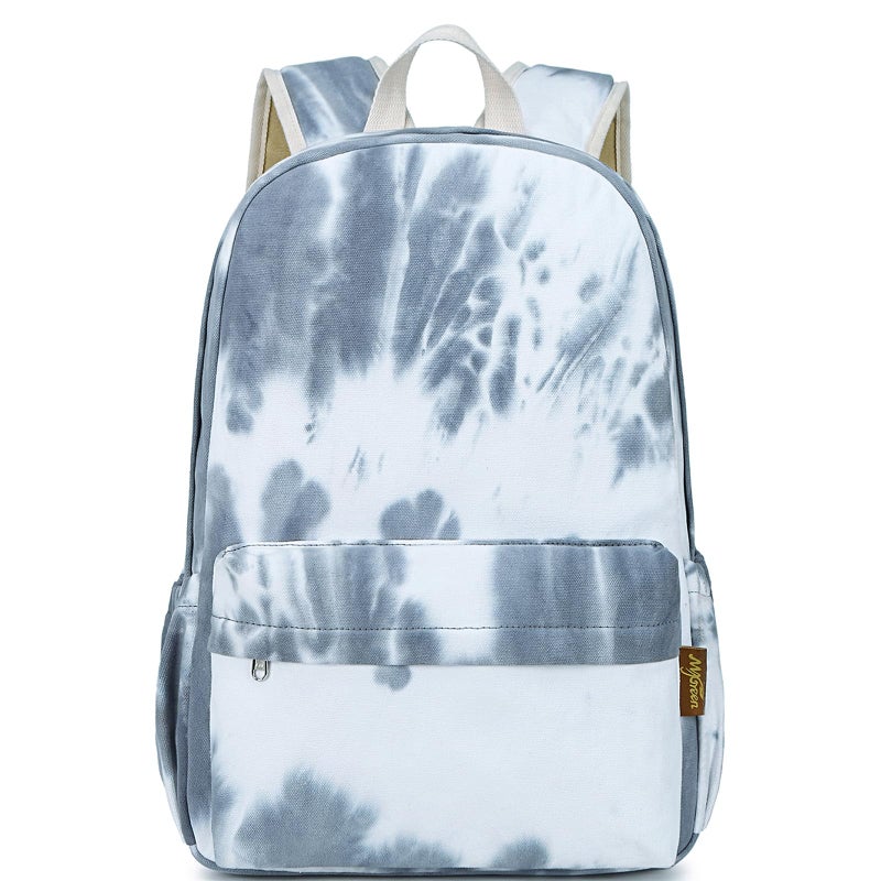 mygreen Canvas School Bag Backpack Girls Ranibow Style Unisex Fashionable Canvas Zip Backpack School College Laptop Bag for Teens Girls Students - Image 2