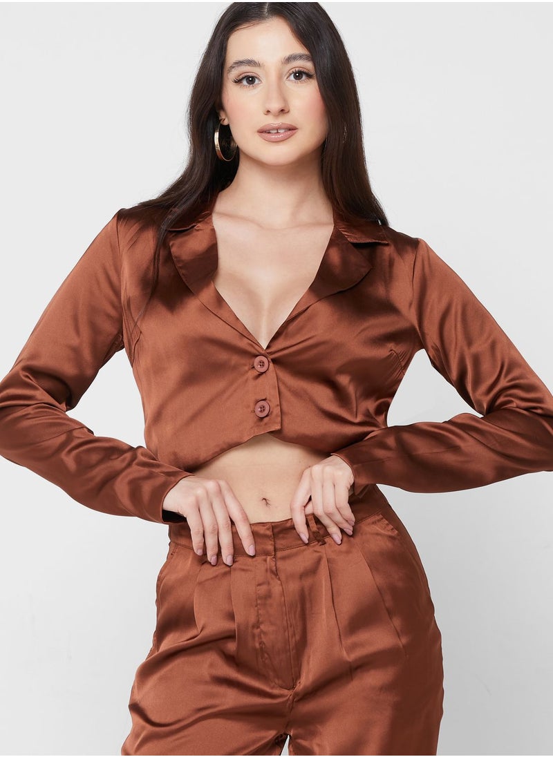 NOISY MAY - Crop Knitted Blazer - Image 1