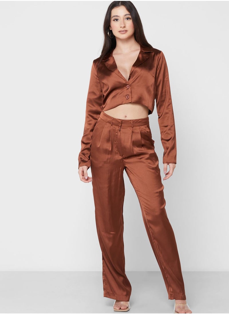 NOISY MAY - Crop Knitted Blazer - Image 1