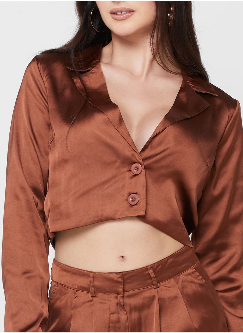 NOISY MAY - Crop Knitted Blazer - Image 1