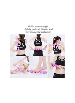 SportQ Shuhuangya Shop Muscle Roller Foam Roller, Massage Stick with Hook, Rotating Roller Massager for Body Muscle Removal, Lifting Release, Legs, Quads, Leg Neck, Durable Roller for Massage  - Image 2