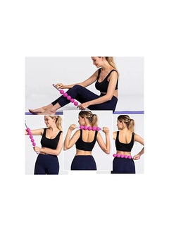 SportQ Shuhuangya Shop Muscle Roller Foam Roller, Massage Stick with Hook, Rotating Roller Massager for Body Muscle Removal, Lifting Release, Legs, Quads, Leg Neck, Durable Roller for Massage  - Image 3