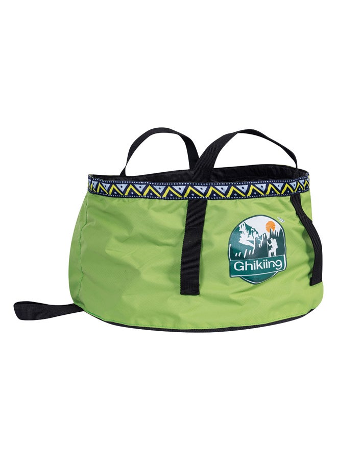 AL SANIDI Collapsible water bucket, Green, Size 31*15.5 Cm - Image 1