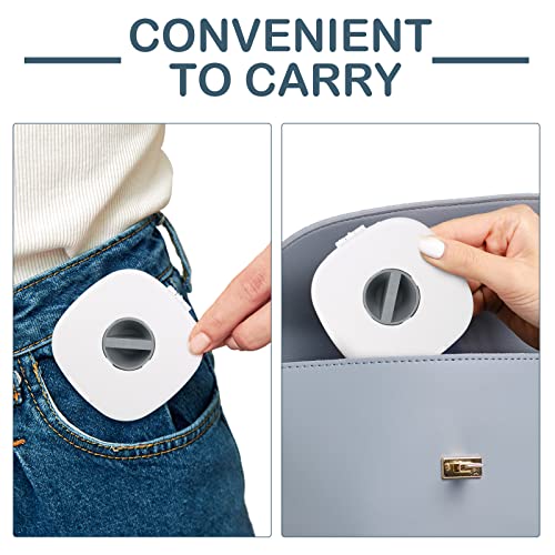Flutesan 6 Pieces Retractable Cable Management Charging Organizer Phone Cord Holder Small Winder Case for Headset Cord Mouse Wire Charger Cable(White) - Image 4