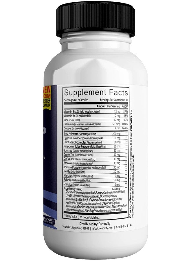 GREENVIFY Flow Force Max Extra Prostate Supplements for Men Capsules, Health Supplements - Maximum Strength, All Natural to Support Normal & Healthy Function (60 Capsules) (1 Pack) - Image 2