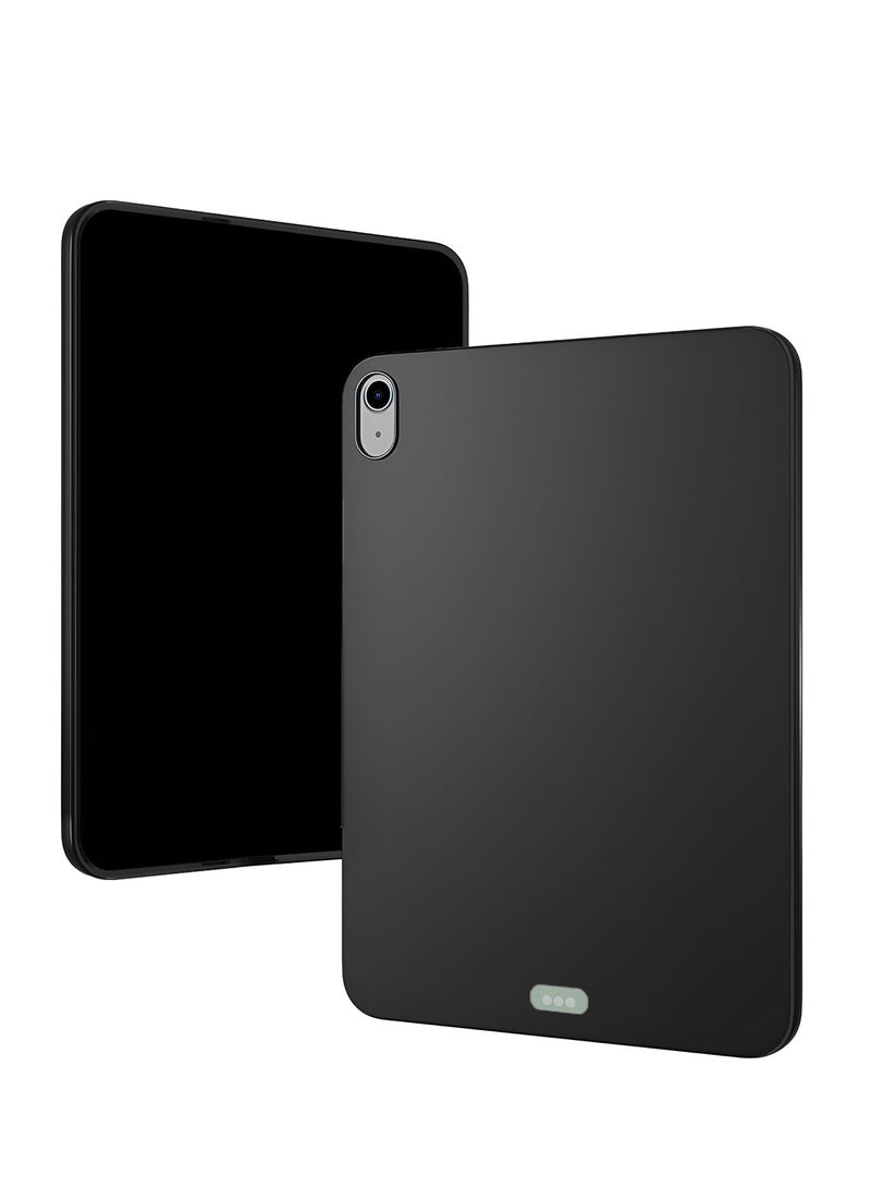 دبليو تيك ابل ايباد اير 2025 (الجيل السابع) ام 3 غطاء غطاء سيليكون سائل ناعم ممتاز مقاس 13 بوصة (MCRPSN) - اسود - Image 2
