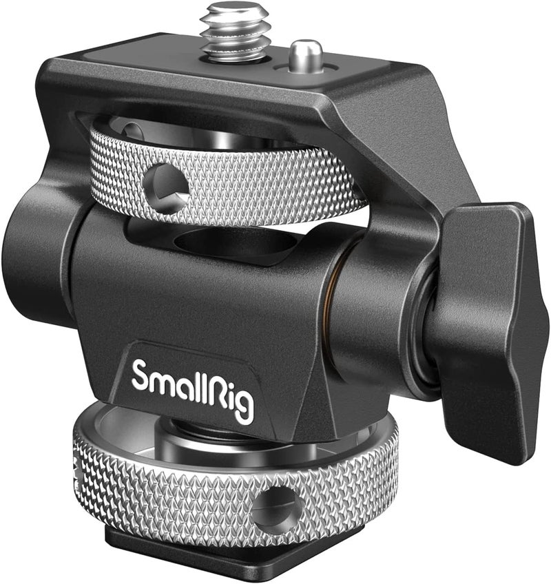 Ready varied options Field Monitor Mount - Swivel and Tilt Adjustable with Cold Shoe Mount for 5" and 7" Monitor Connectable modular - Image 1