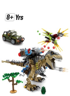 Y&D Dinosaurs Building Blocks Set 645 Pcs, Dinosaur for Boys Age 8 9 10 11 12 13 14 Years Toys Kit, Park World, Birthday Gifts and Girls  - Image 1