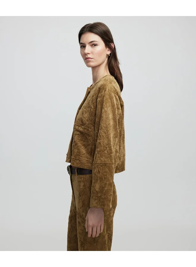 Ipekyol  Relaxed Fit Faux Suede Jacket for Women | Best Price UAE