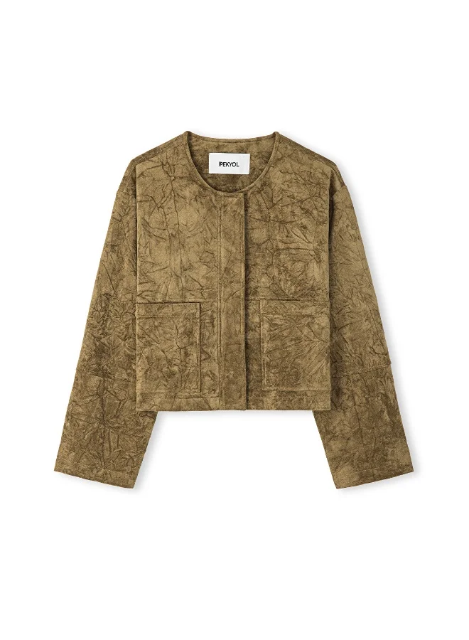 Ipekyol  Relaxed Fit Faux Suede Jacket for Women | Best Price UAE