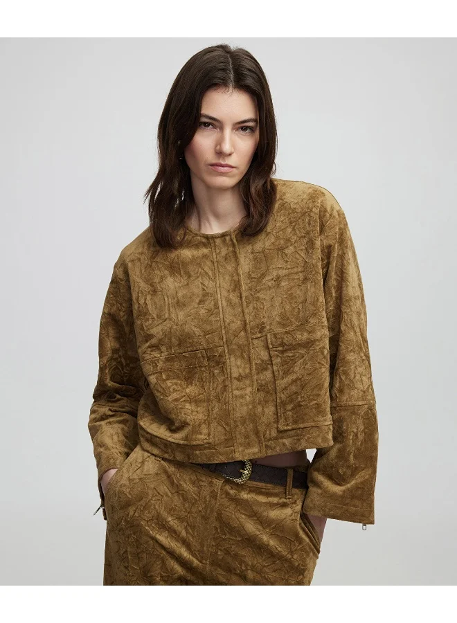 Ipekyol Relaxed Fit Faux Suede Jacket