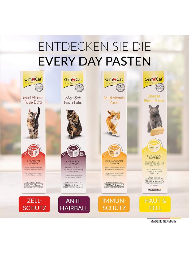 جيم كات معجون جيم كات متعدد الفيتامينات للقطط، مركب معزز للمناعة مع 12 فيتامين بيتا جلوكان وزيوت طبيعية، أنبوب 50 جرام، يقوي المناعة والحيوية - Image 5