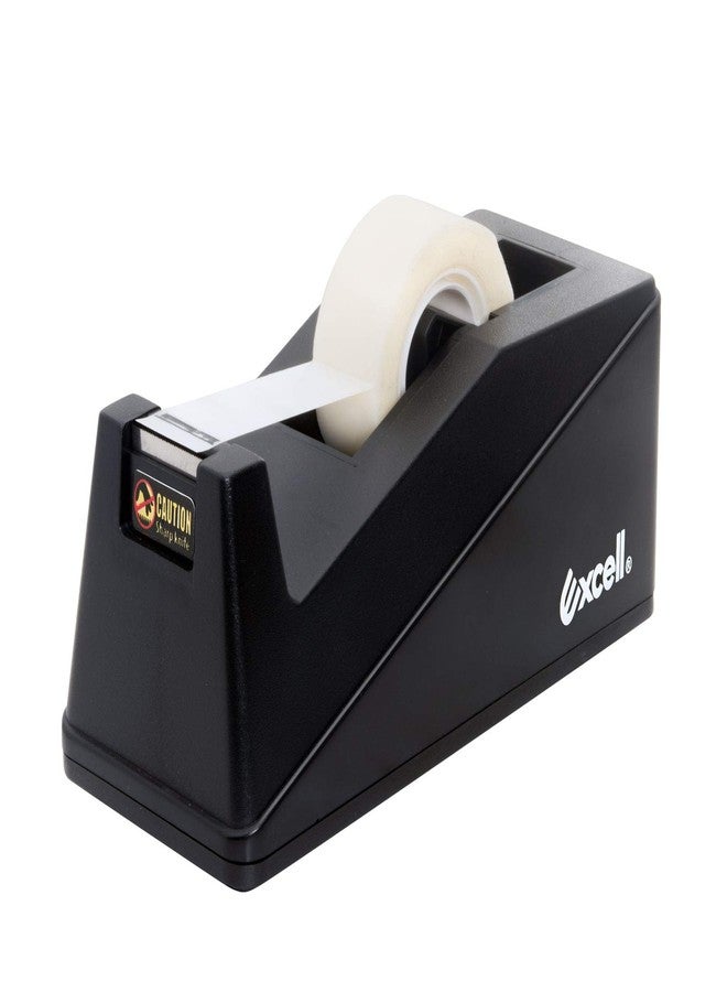 Excell Desk Tape Dispenser (1" core) with Non-Skid Base: Perfect for Office/School with Straight Tape cuts. Easy to use and Store with a Modern Design. Includes 3/4" Wide Tape Dispenser. - Image 1