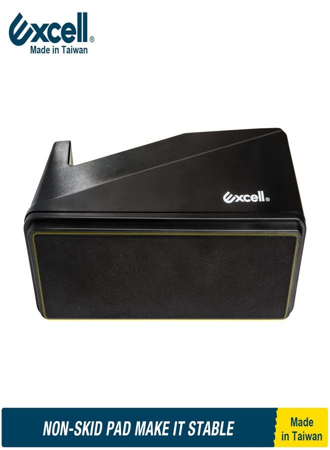 Excell Desk Tape Dispenser (1" core) with Non-Skid Base: Perfect for Office/School with Straight Tape cuts. Easy to use and Store with a Modern Design. Includes 3/4" Wide Tape Dispenser. - Image 5