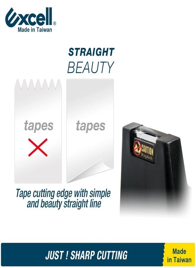 Excell Desk Tape Dispenser (1" core) with Non-Skid Base: Perfect for Office/School with Straight Tape cuts. Easy to use and Store with a Modern Design. Includes 3/4" Wide Tape Dispenser. - Image 4