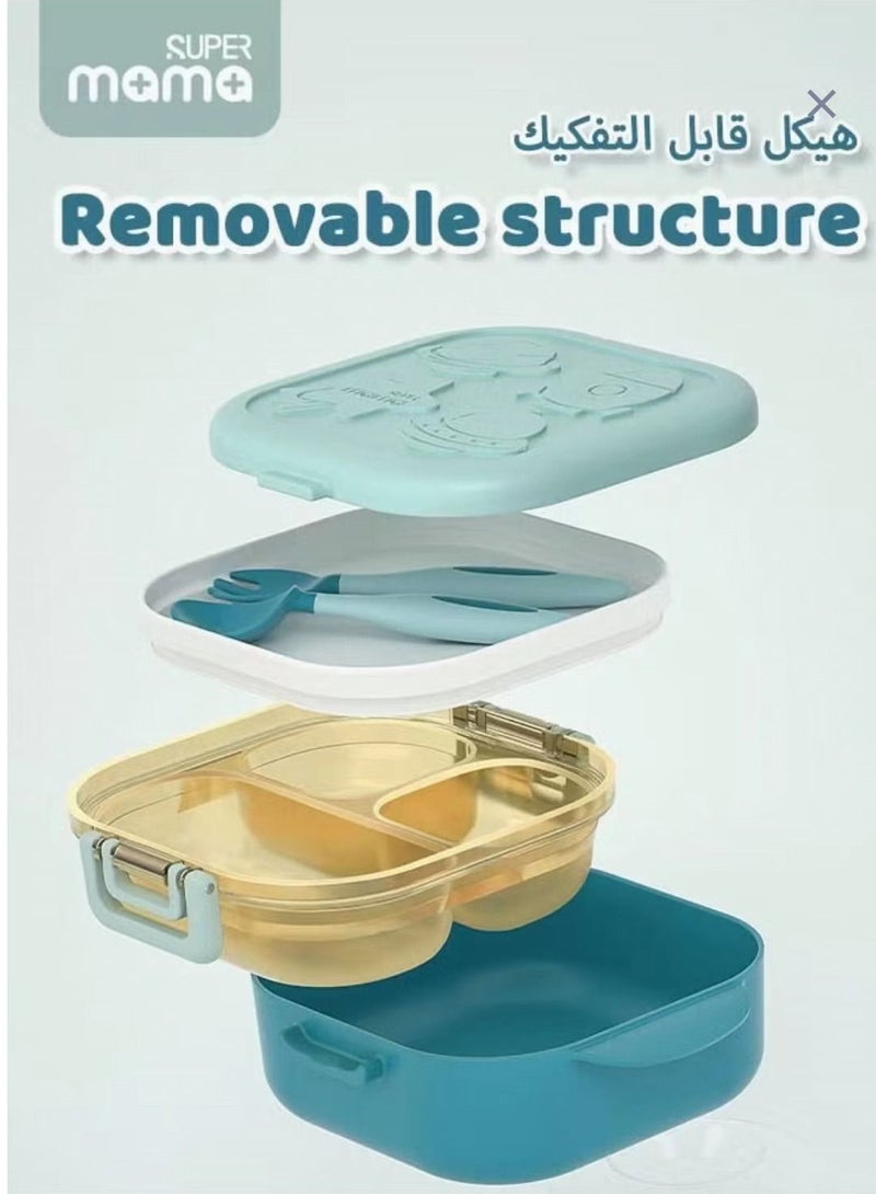 سوبر ماما أدوات المائدة للأطفال ، مع شوكة وملعقة - Image 5