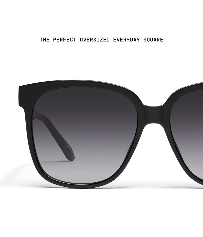 Quay - Womens Sunglasses, Square Lenses with UV Protection, Oversized Sunglasses (Wide Awake, Black) - Image 3