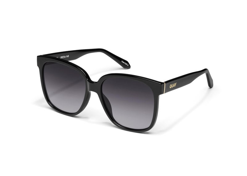 Quay - Womens Sunglasses, Square Lenses with UV Protection, Oversized Sunglasses (Wide Awake, Black) - Image 2