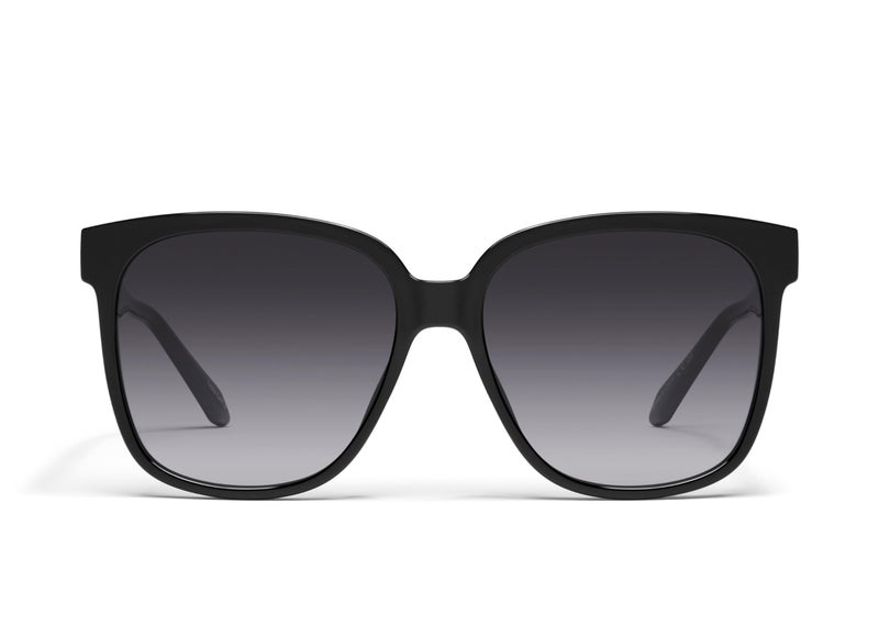 Quay - Womens Sunglasses, Square Lenses with UV Protection, Oversized Sunglasses (Wide Awake, Black) - Image 1