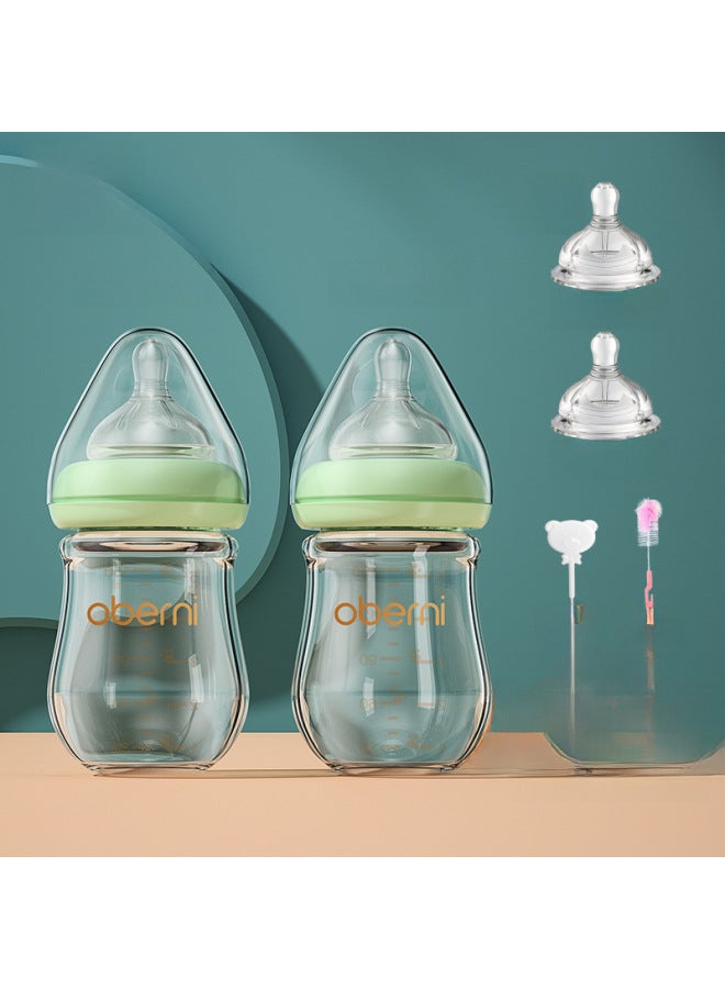 Ml Newborn Glass Bottle Wide Diameter Anti-choking And Anti-flatulence Baby Bottle Baby 0-6 Months