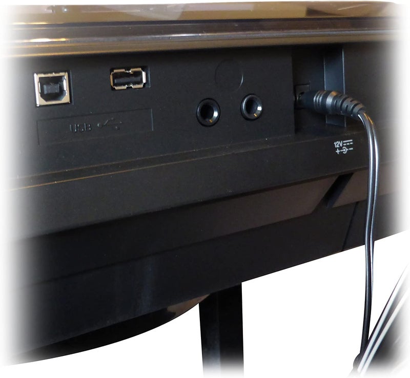 Foxmicro محول FOXMICRO متوافق مع محول Yamaha PA130B لأجهزة Yamaha Psr-F50، F51، E243، E253، E263، E343، E353، E363، أسود - Image 2