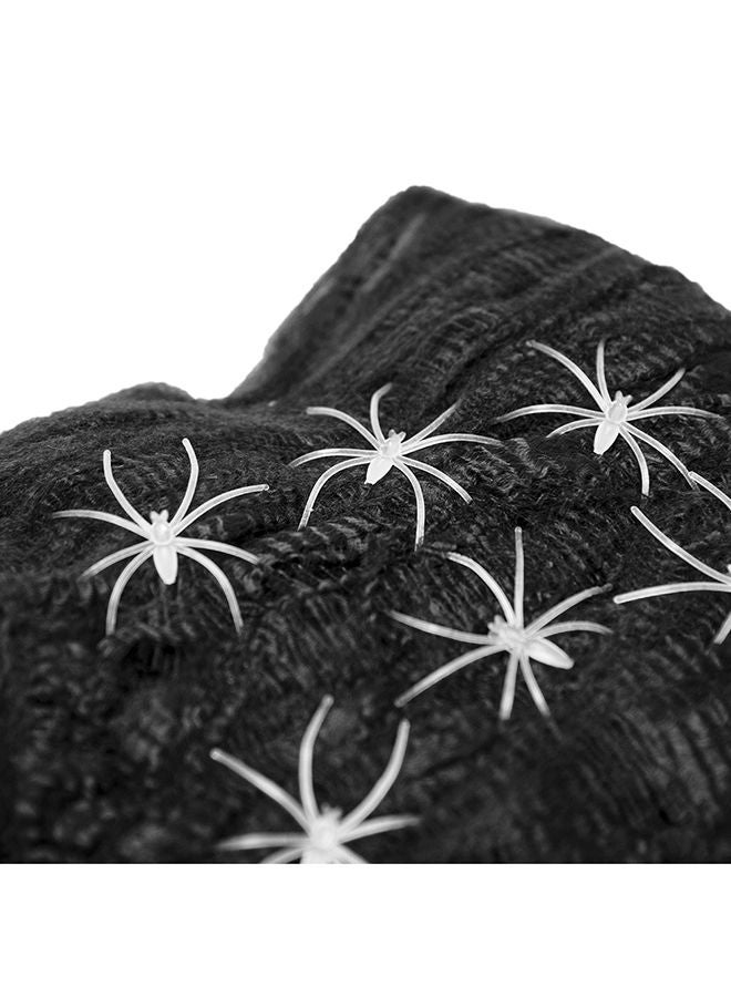 MAD TOYS Black Spider Web with White Tiny Spiders Halloween Decoration  - Image 2
