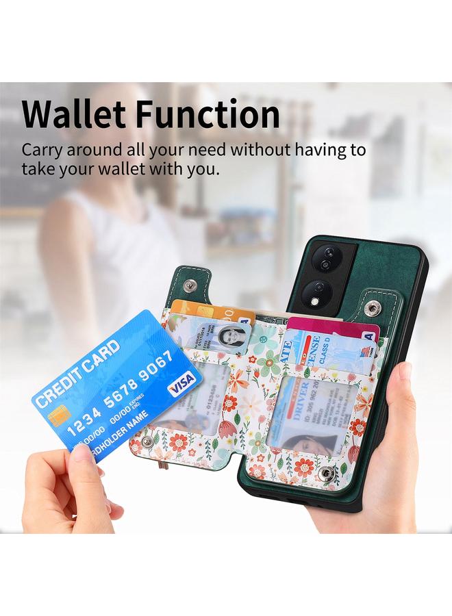 اس-توب جراب خلفي لهاتف Honor X8a بتصميم كلاسيكي مع سحاب ومحفظة - Image 4