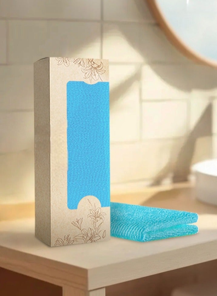 Dark Black EXFOLIATING TOWEL Loofah shower for Bath color may be vary - Image 2