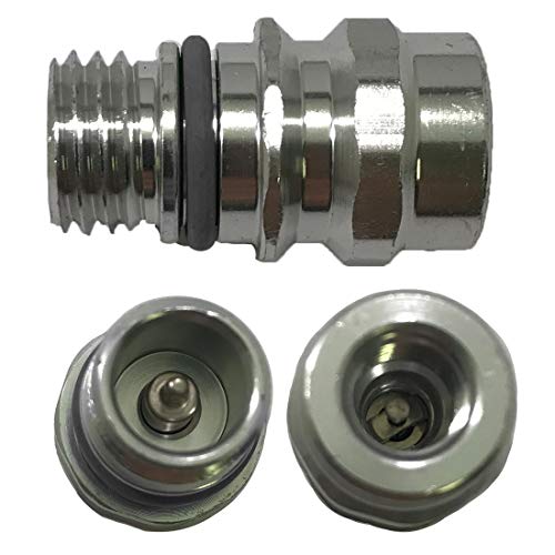 Sherco-Auto OE Style High Side Port Adapter R-134a A/C Service Schrader Valve Primary Seal Fitting W/Replaceable Valve Cores - Each - Made in USA - Image 1
