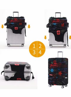 Excefore Luggage Cover, Washable Suitcase Protector Anti-scratch Suitcases Fits 26-28 Inch Luggage (L)  - Image 4